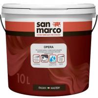 Глубоко матовая краска с моющими свойствами San Marco Opera bianco 4 л недорого купить
